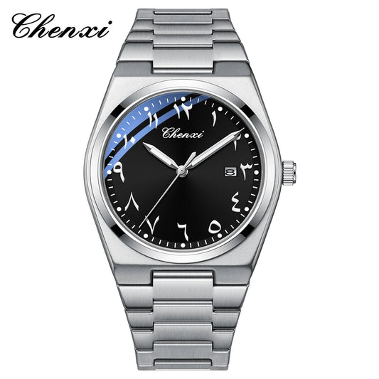 Arabic Numerals Men's Wristwatch Business Casual Luminous Watches for Men