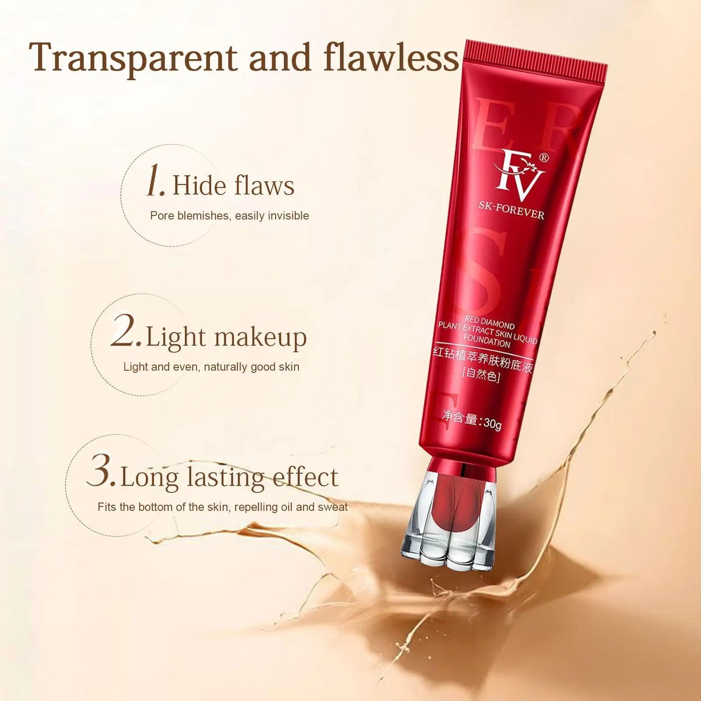 FV Foundation Lightweight, Waterproof & Long Lasting
