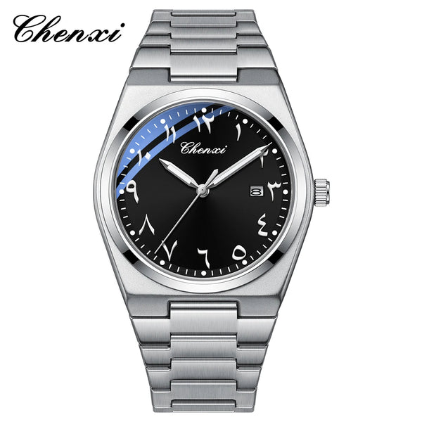 Arabic Numerals Men's Wristwatch Business Casual Luminous Watches for Men